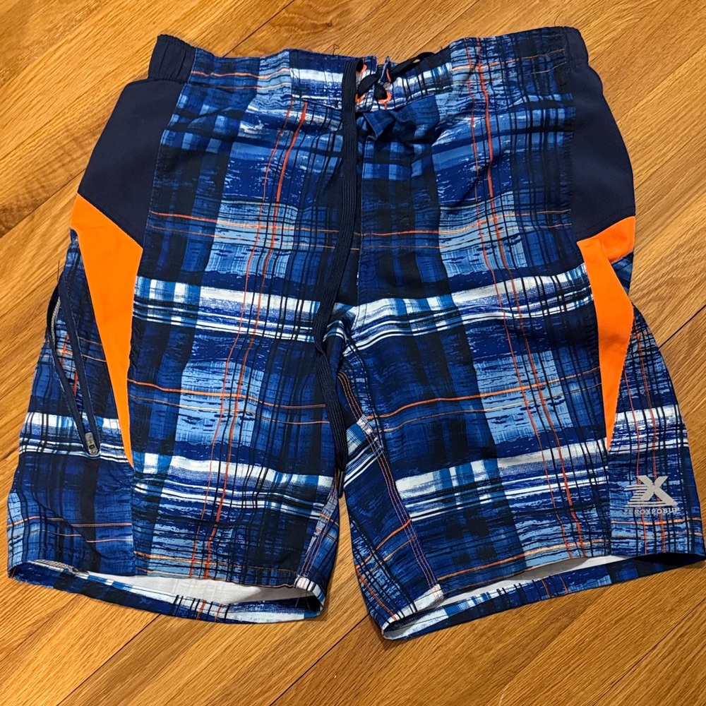 ZeroXposur Vibrant Orange and Gray Swimwear